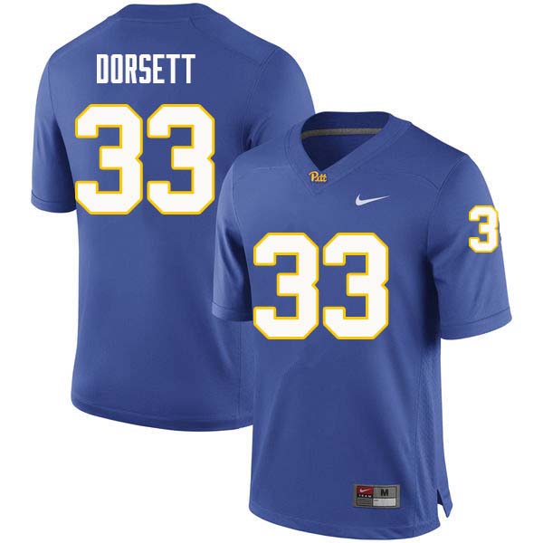 Men #33 Tony Dorsett Pittsburgh Panthers College Football Jerseys Sale-Royal